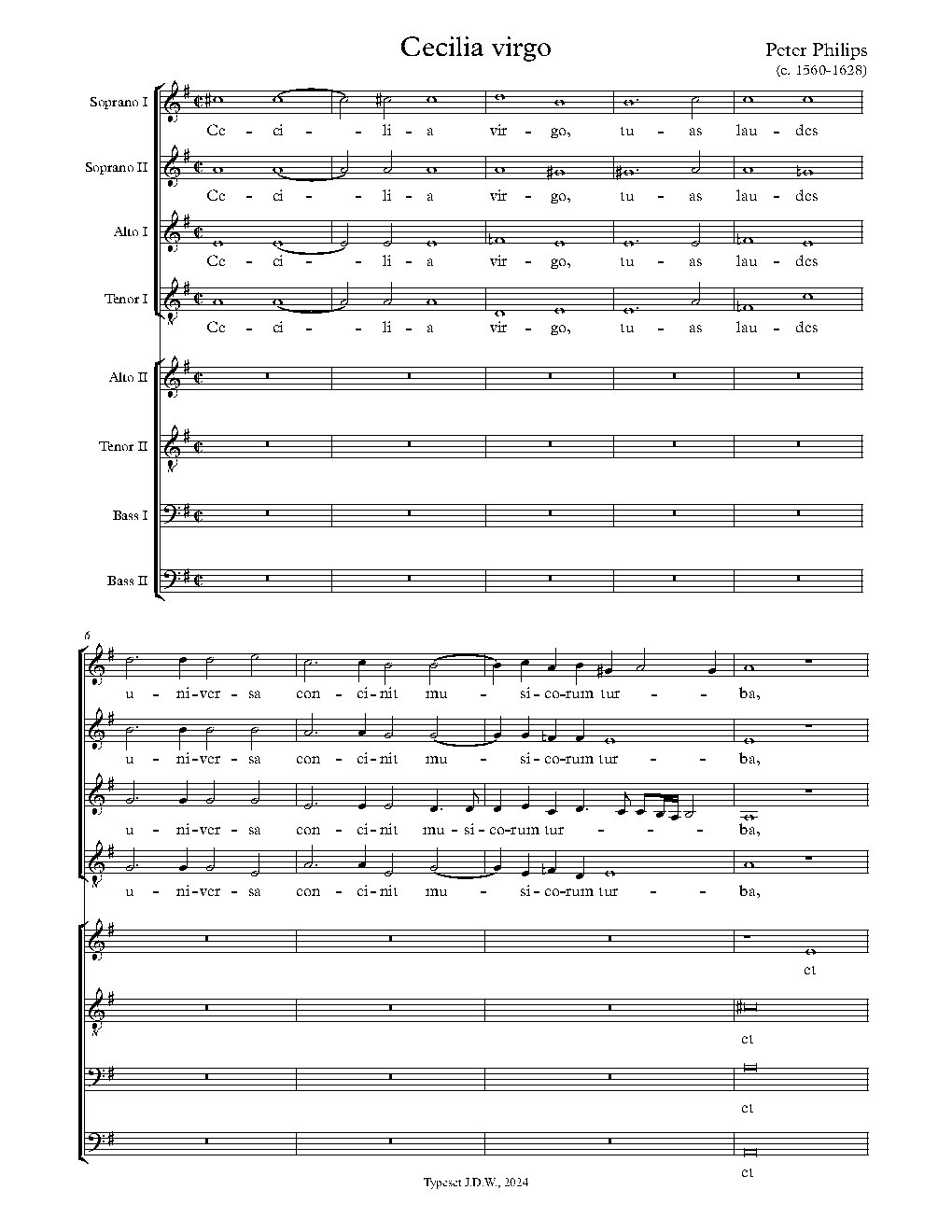 Cecilia Virgo - Choir Script PDF Thumbnail