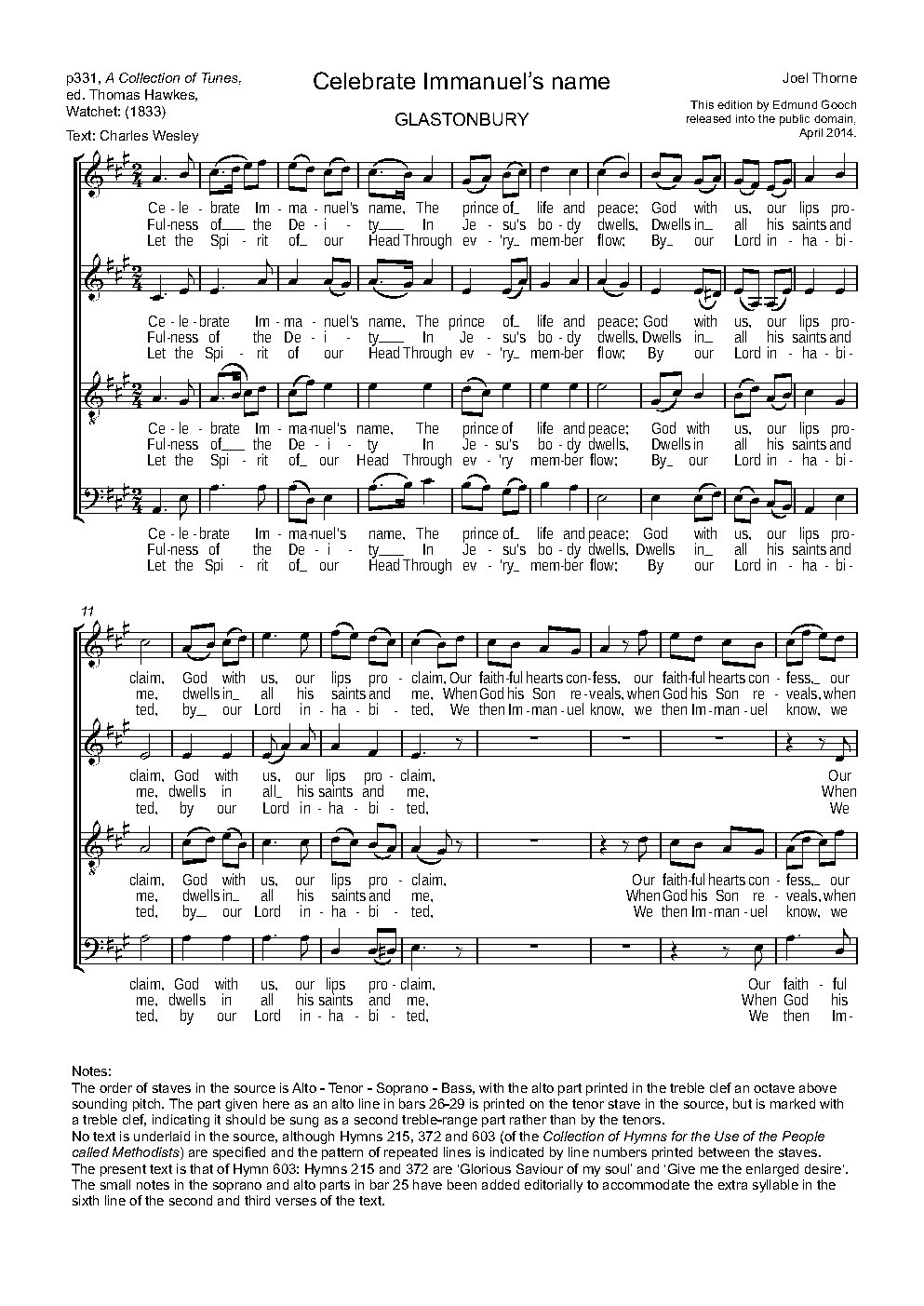 Celebrate Immanuel's name