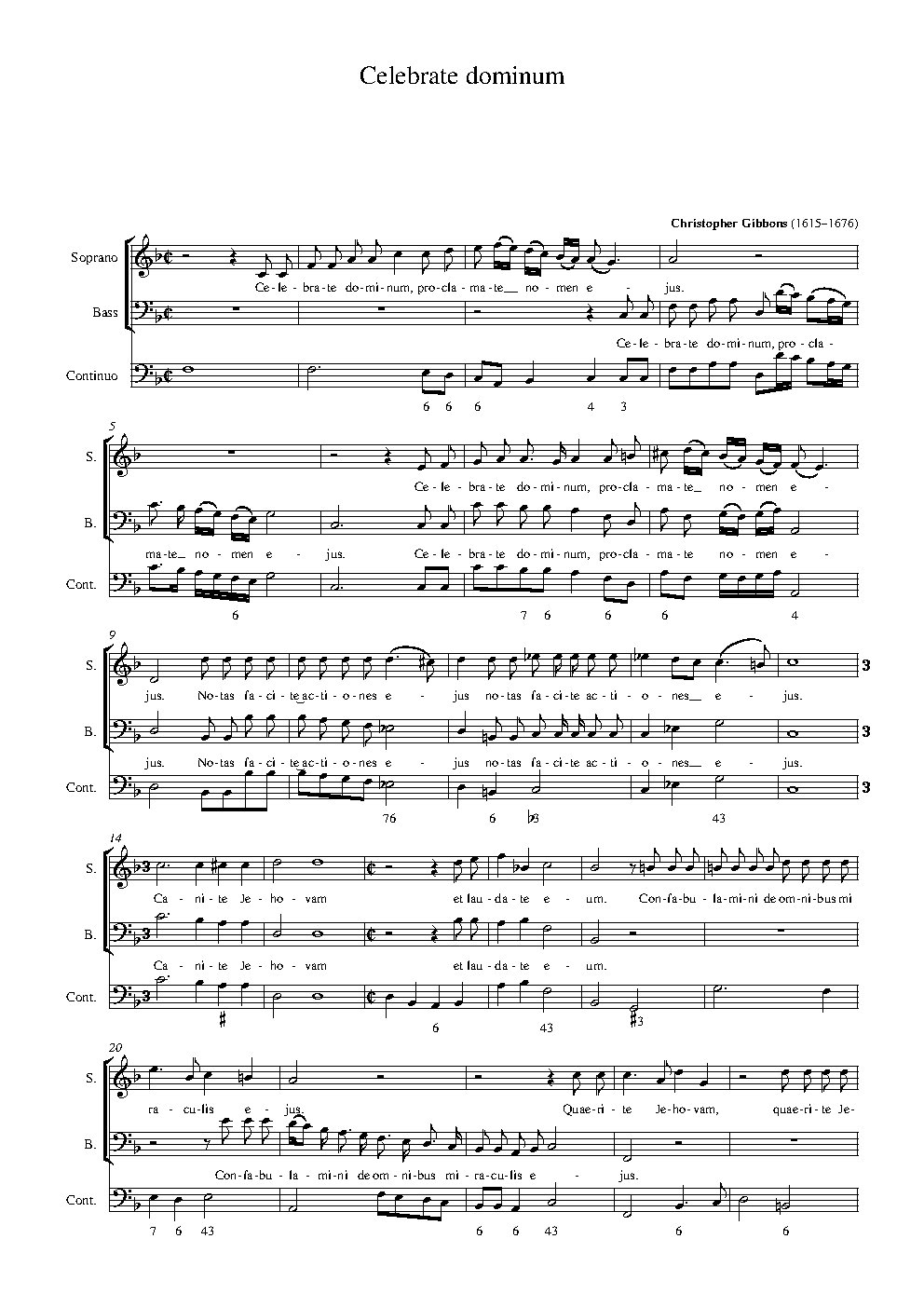 Celebrate dominum