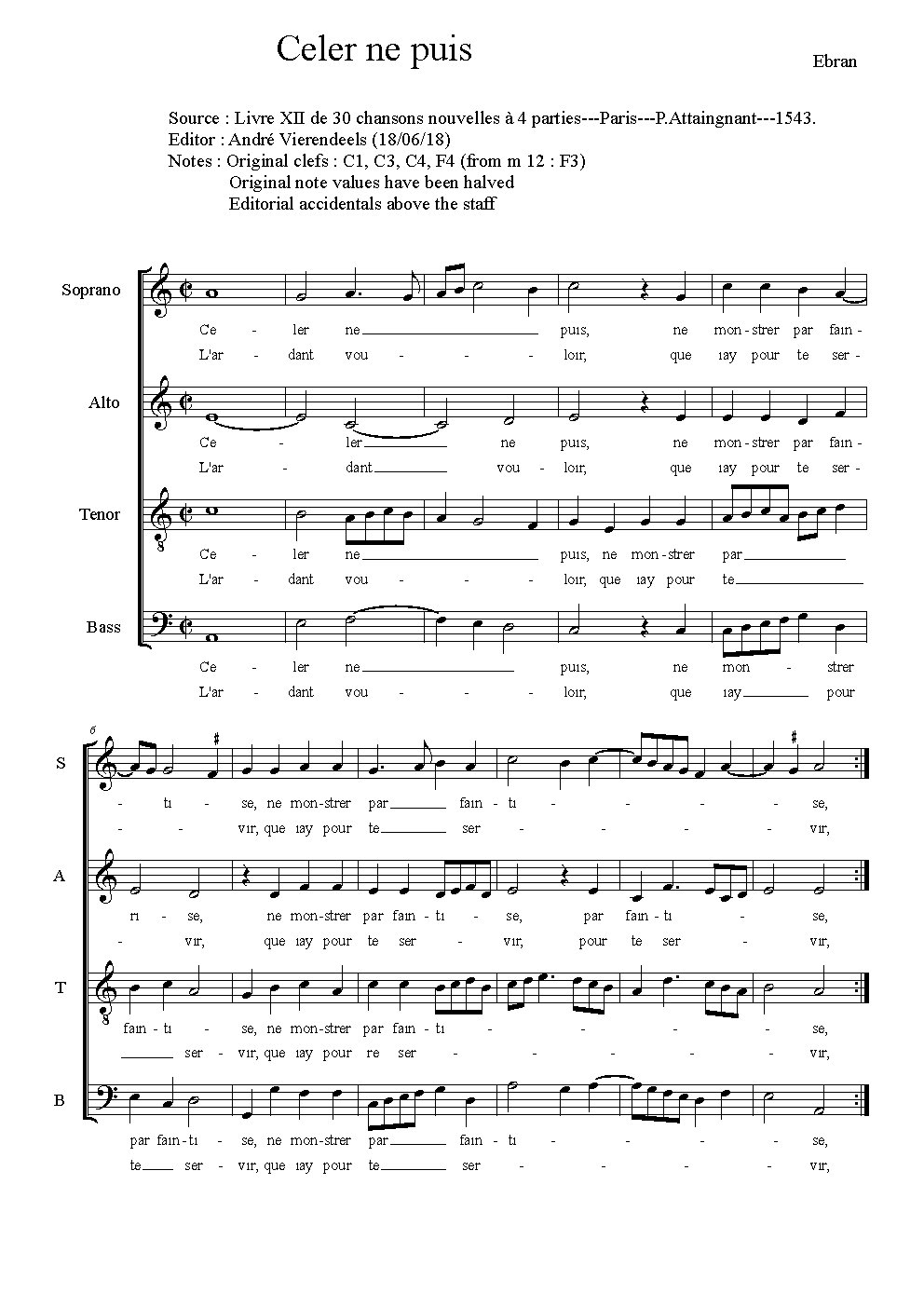 Celer ne puis - Choir Script PDF Thumbnail