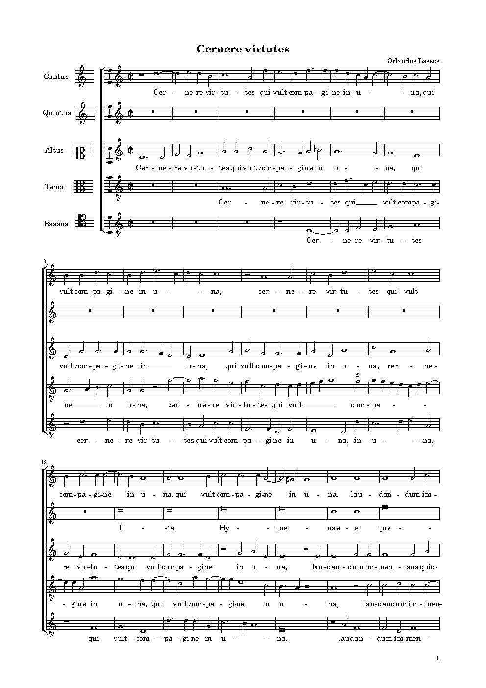 Cernere virtutes - Choir Script PDF Thumbnail