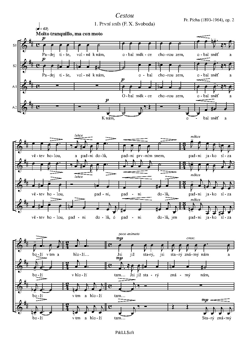 Cestou, op. 2