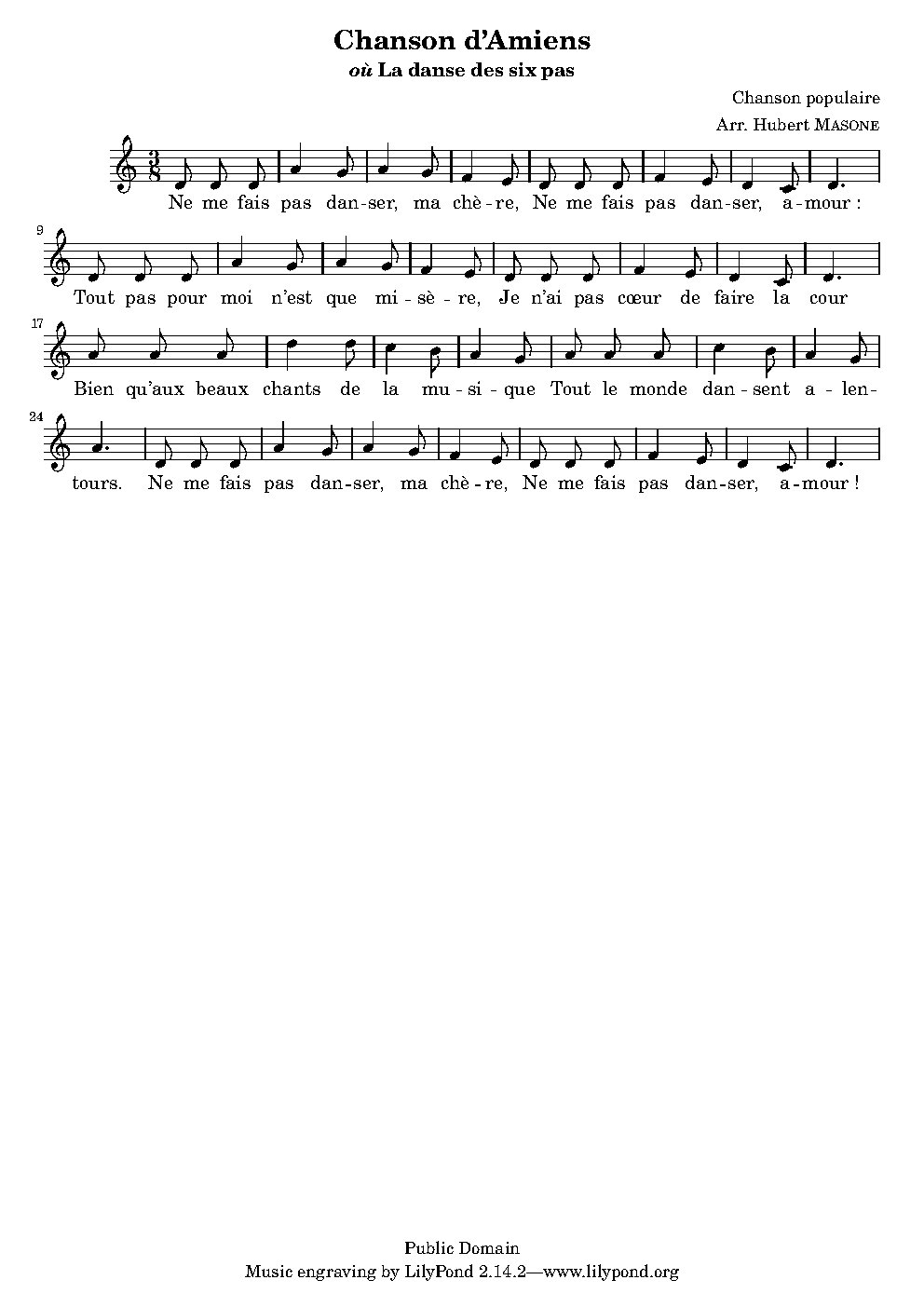 Chanson d'Amiens