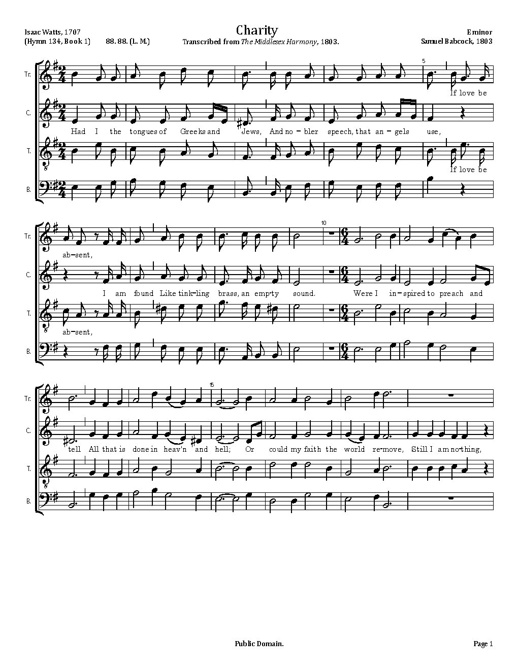 Charity - Choir Script PDF Thumbnail