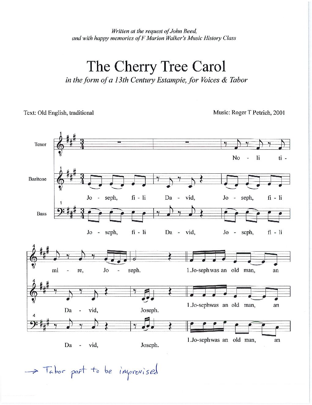 Cherry Tree Carol