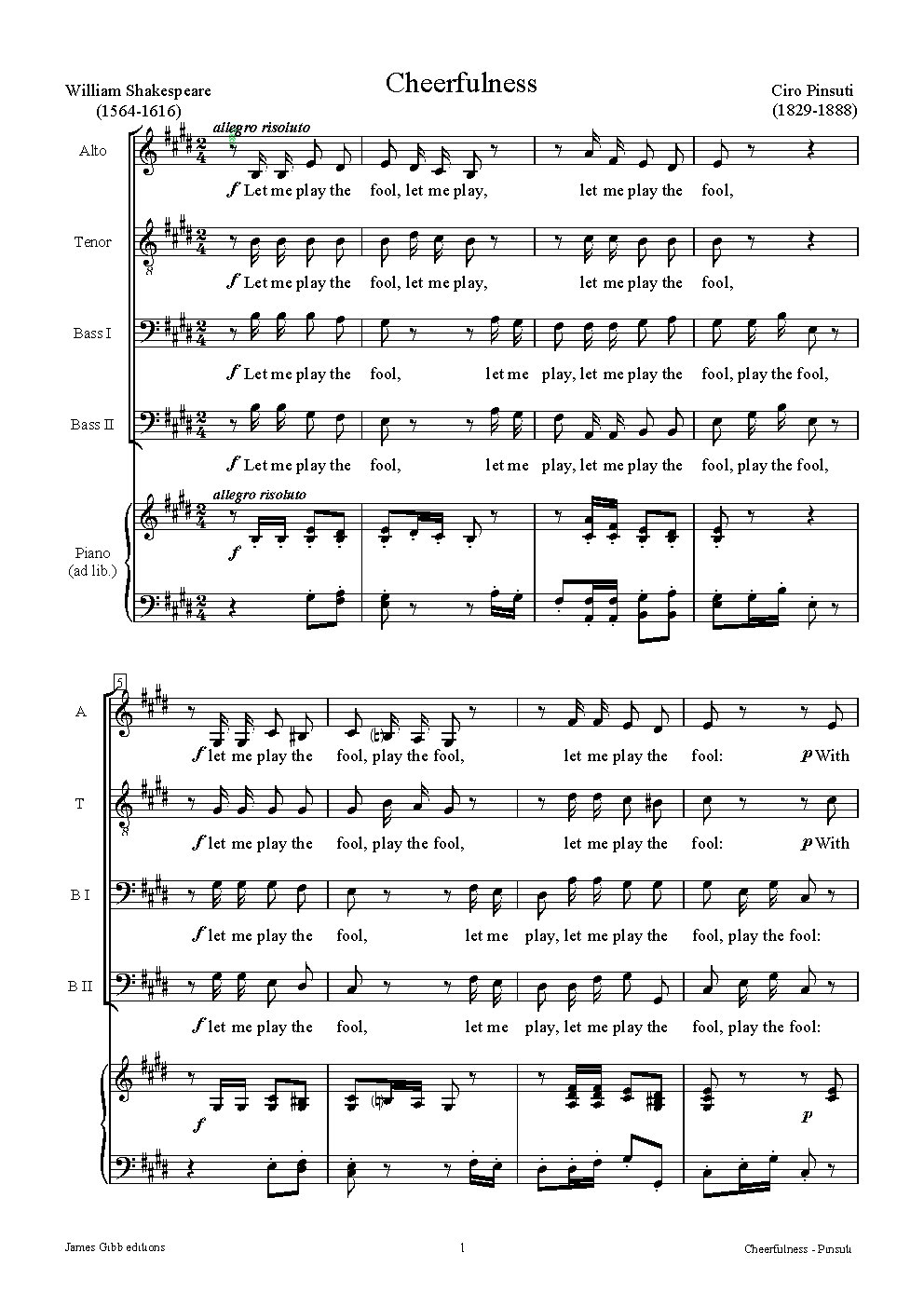 Cheerfulness - Choir Script PDF Thumbnail