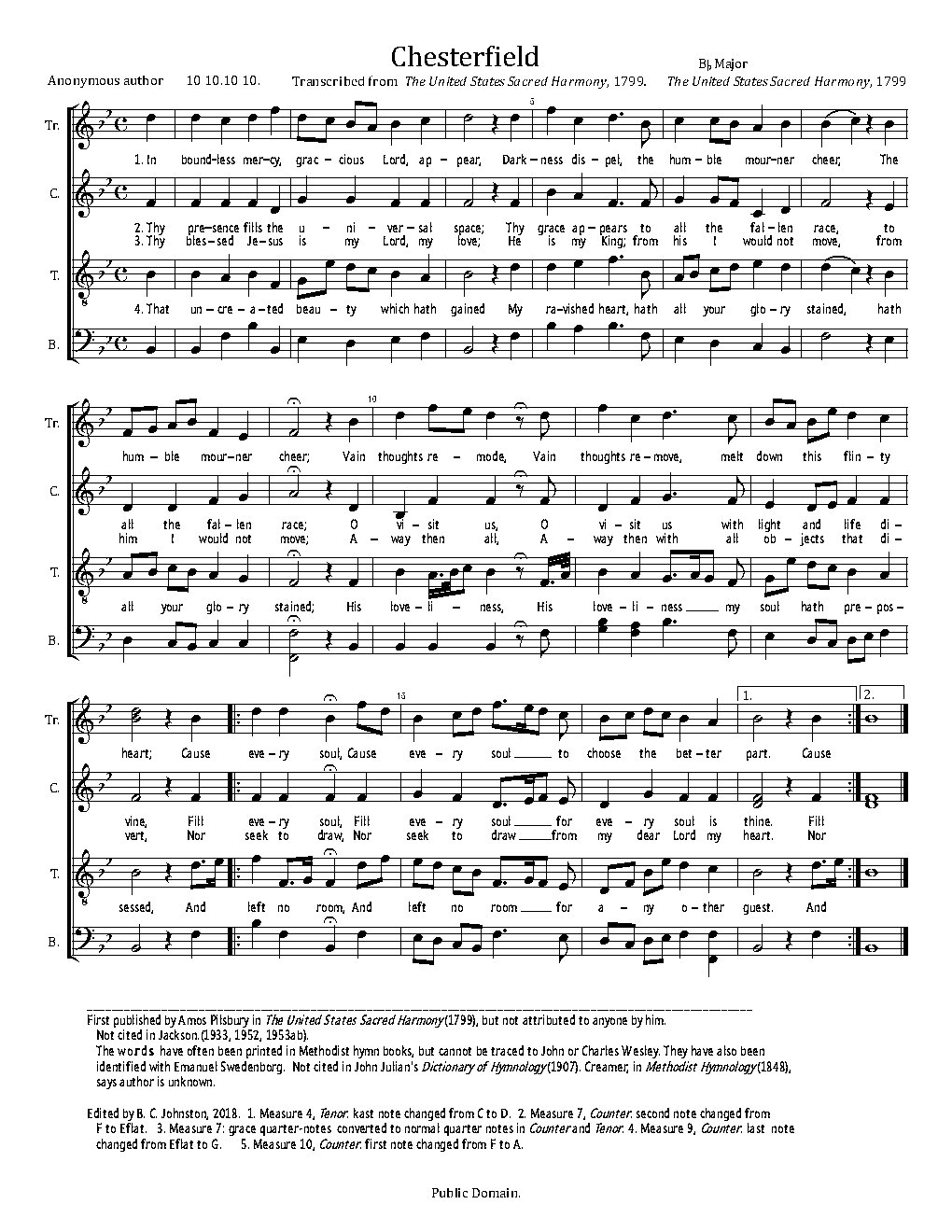 Chesterfield - Choir Script PDF Thumbnail