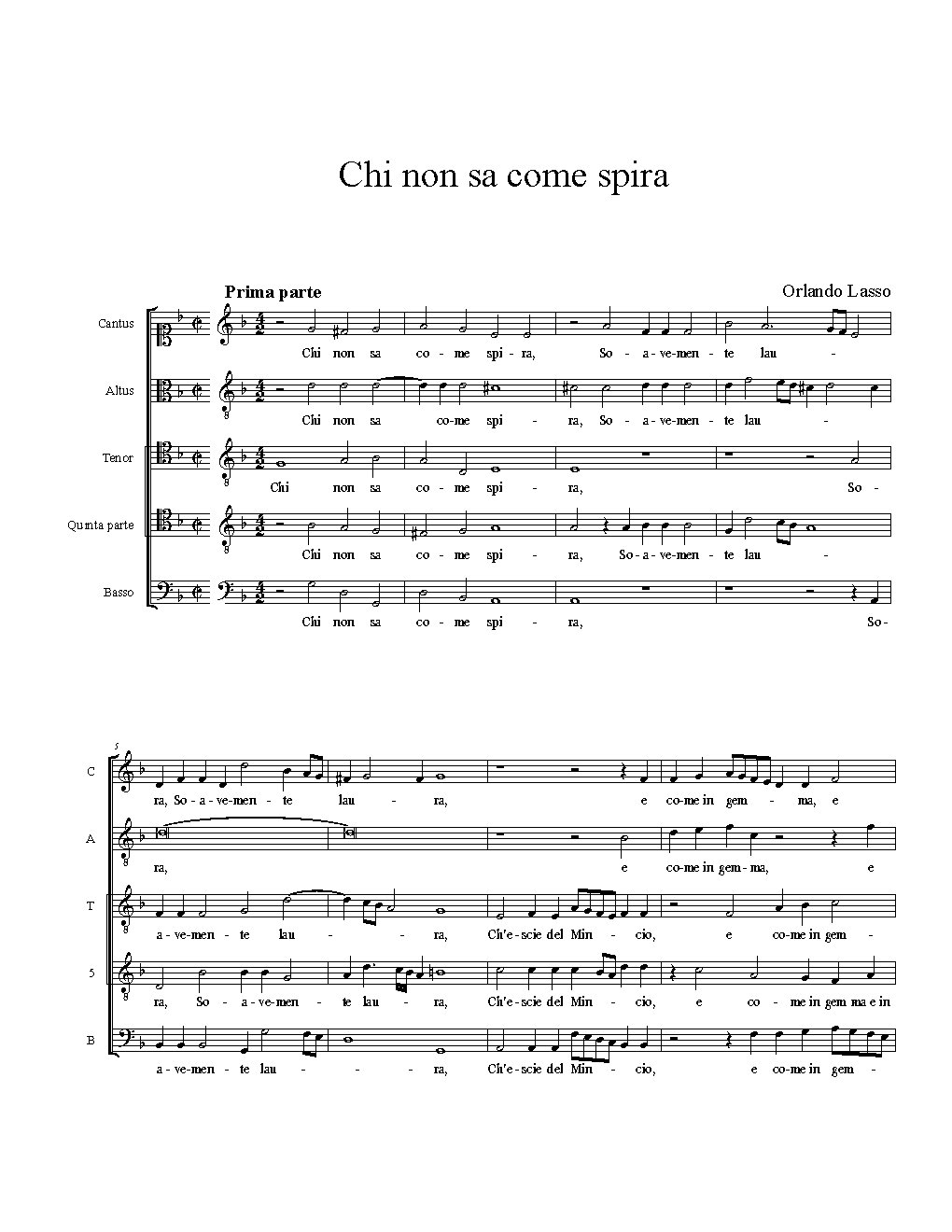 Chi non sa come spira