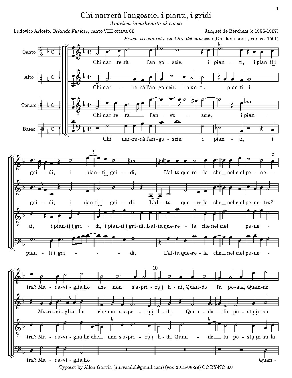 Chi narrerà l’angoscie, i pianti, i gridi - Choir Script PDF Thumbnail