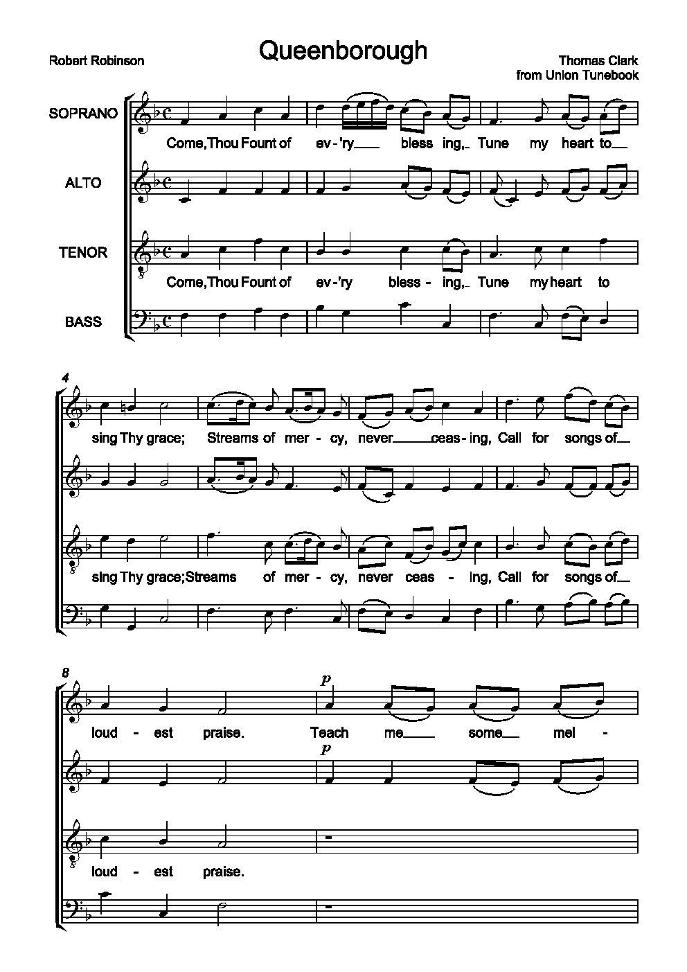 Come, thou fount of ev'ry blessing
