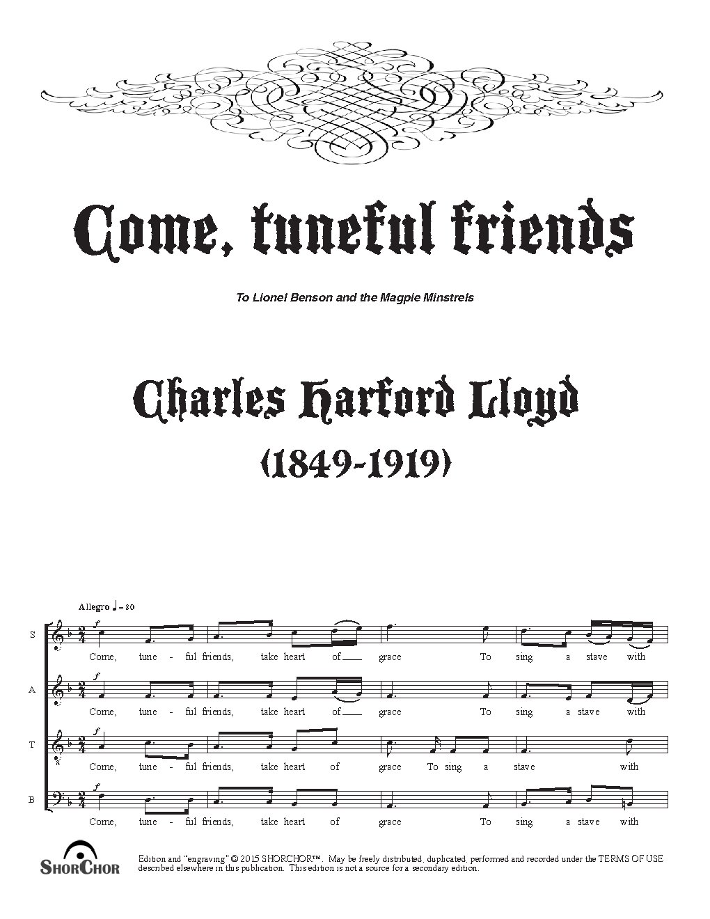 Come, tuneful friends