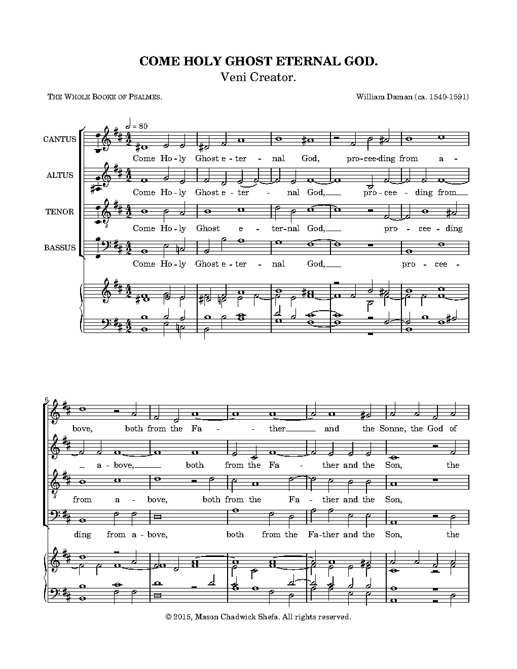 Come Holy Ghost eternal God