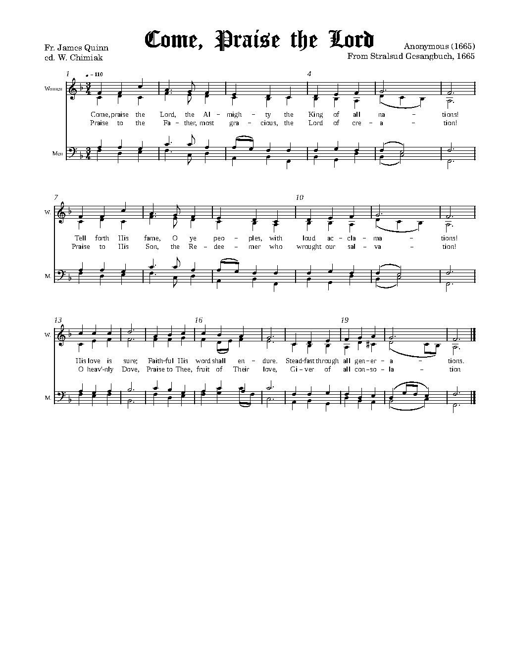 Come Praise the Lord
