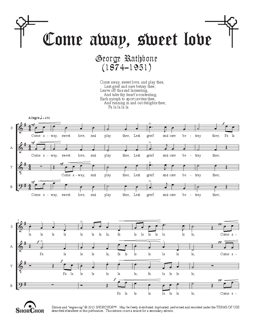 Come away, sweet love