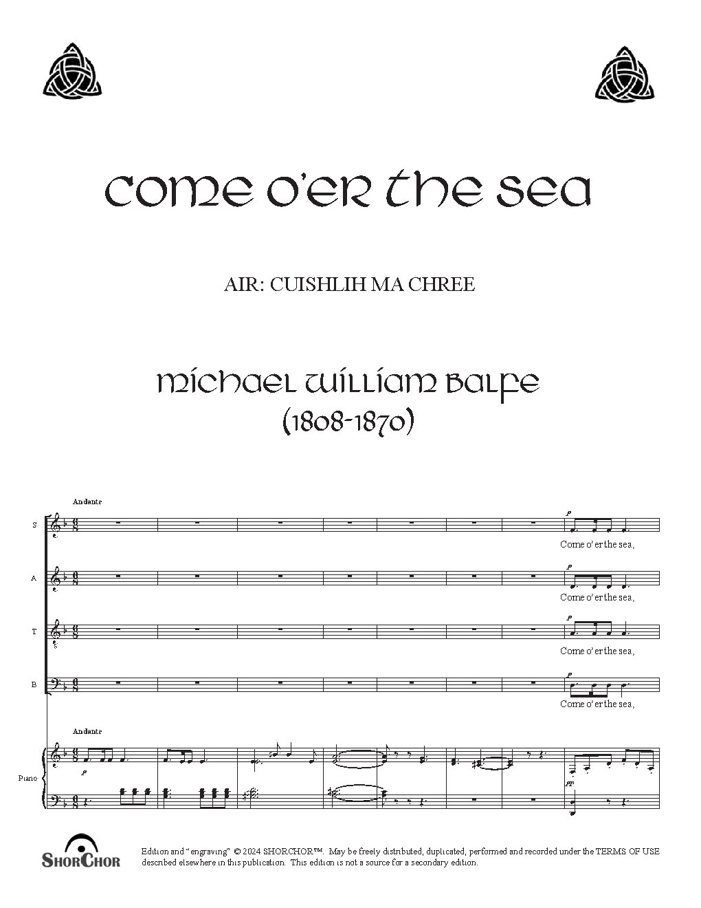 Come o’er the sea - Choir Script PDF Thumbnail