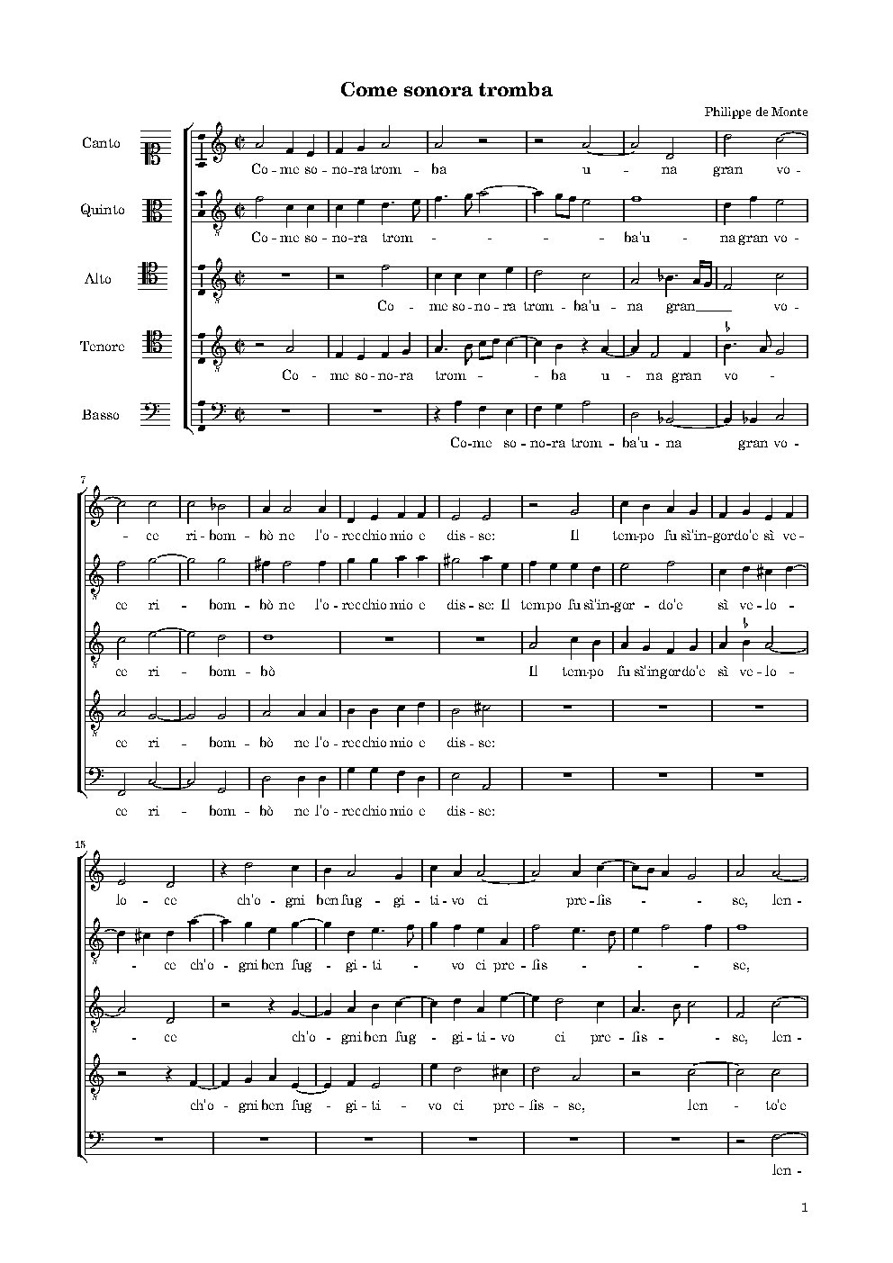 Come sonora tromba