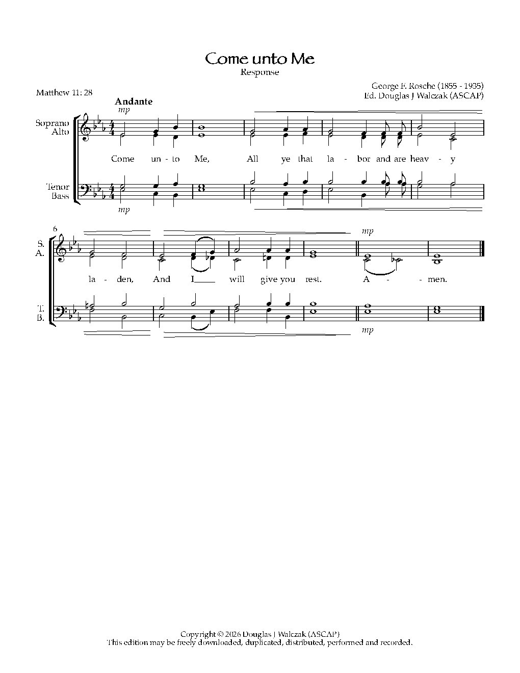 Come unto Me