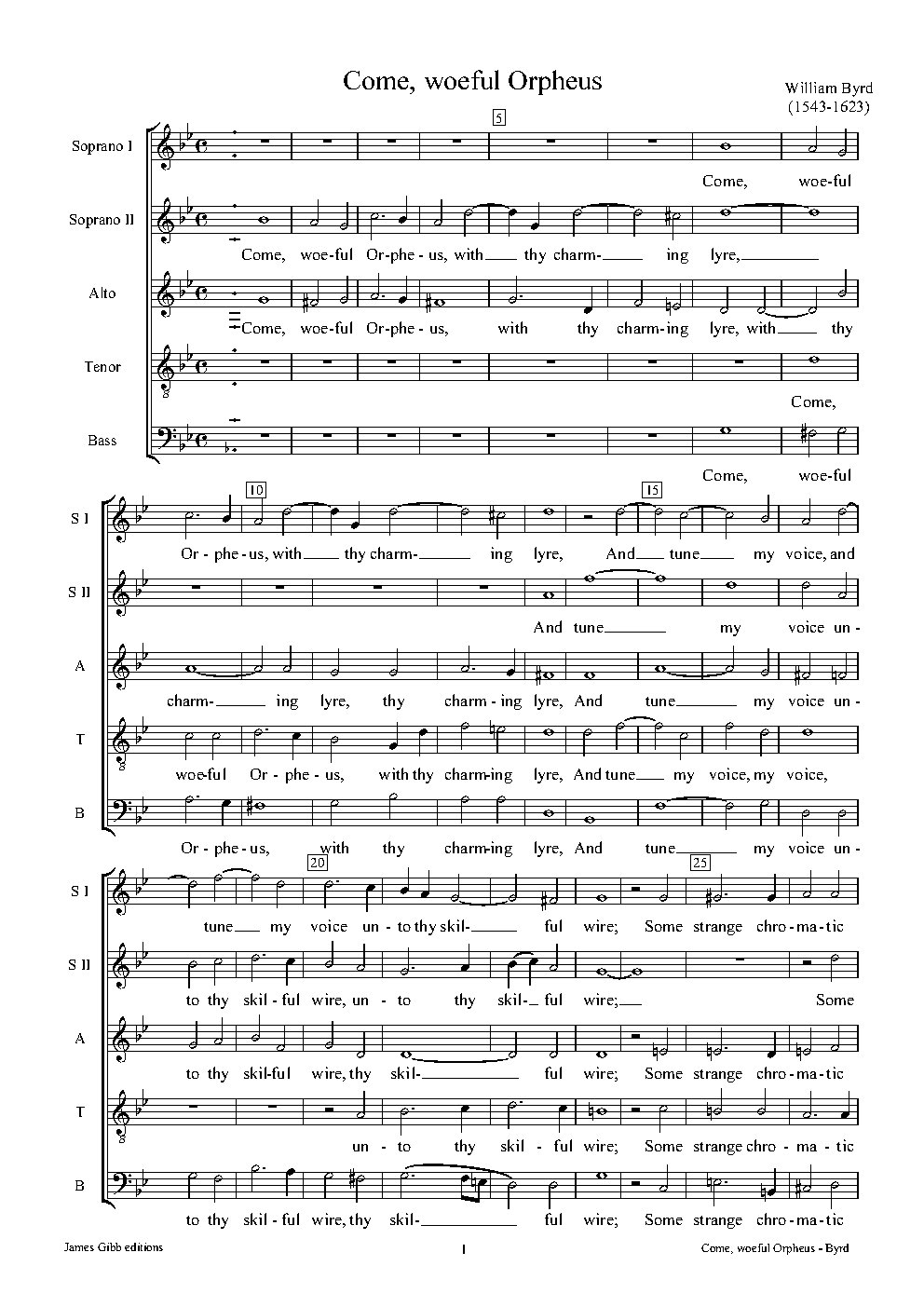 Come woeful Orpheus