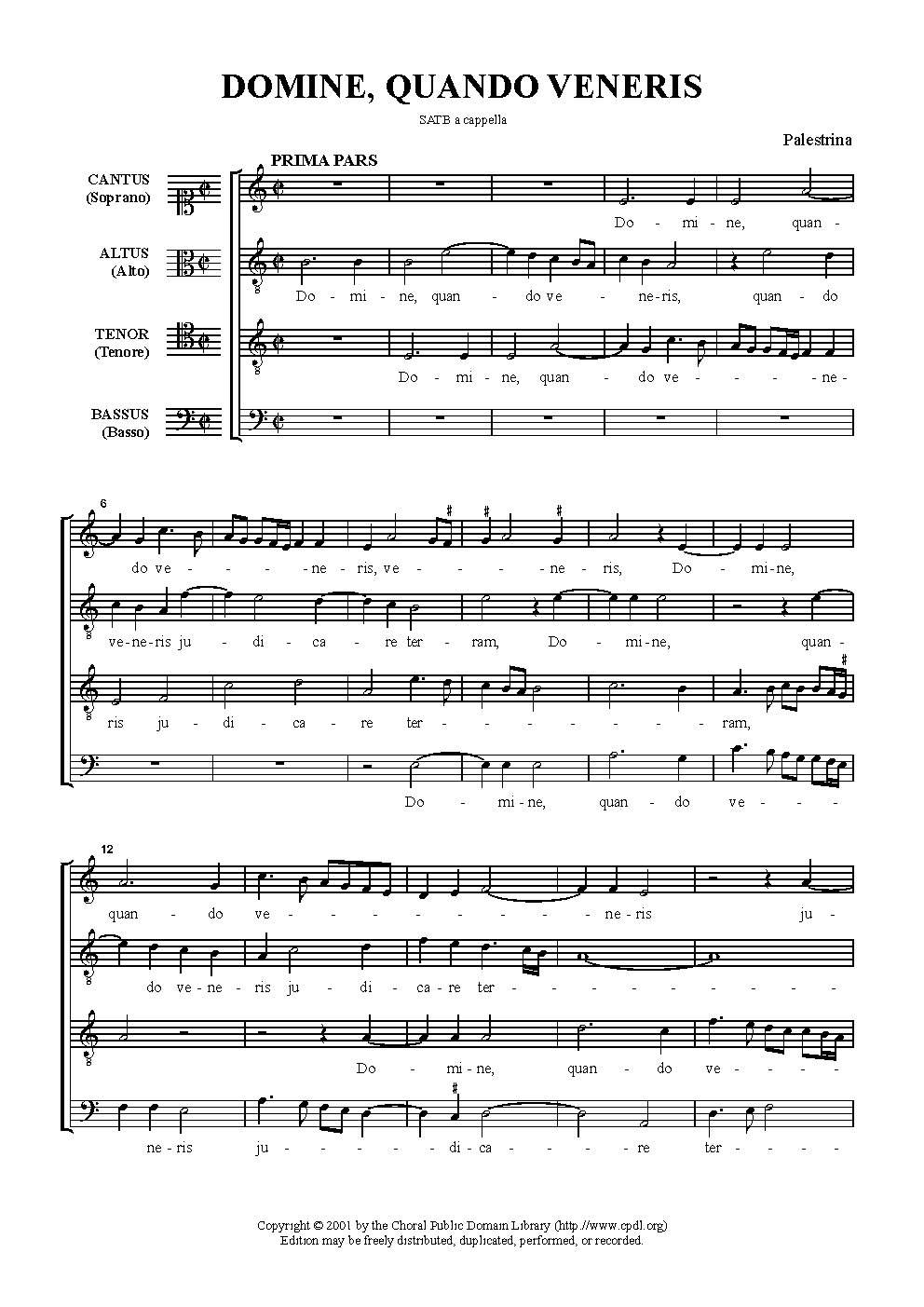 Commissa mea pavesco - Choir Script PDF Thumbnail
