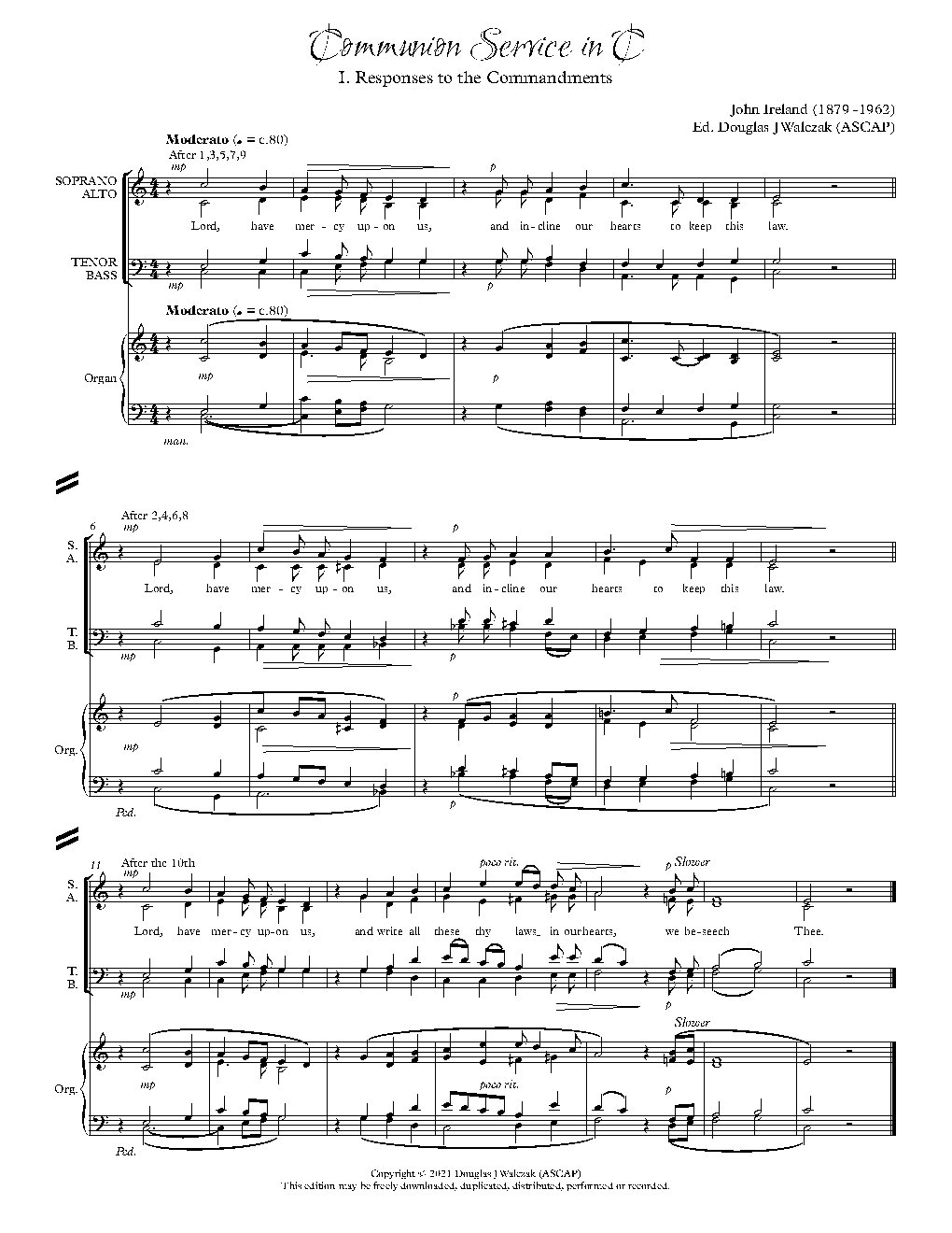 Communion Service in C - Choir Script PDF Thumbnail