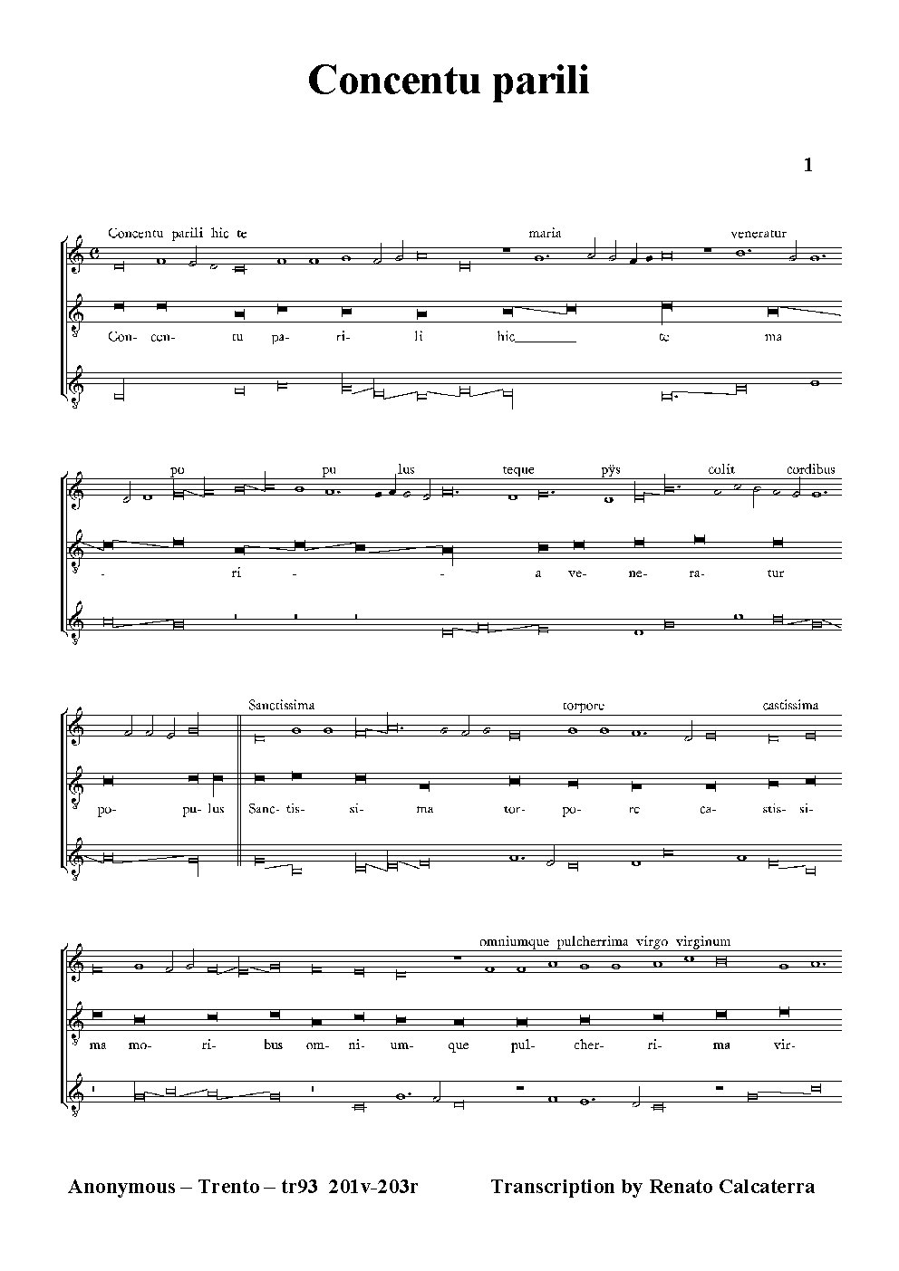 Concentu parili - Choir Script PDF Thumbnail