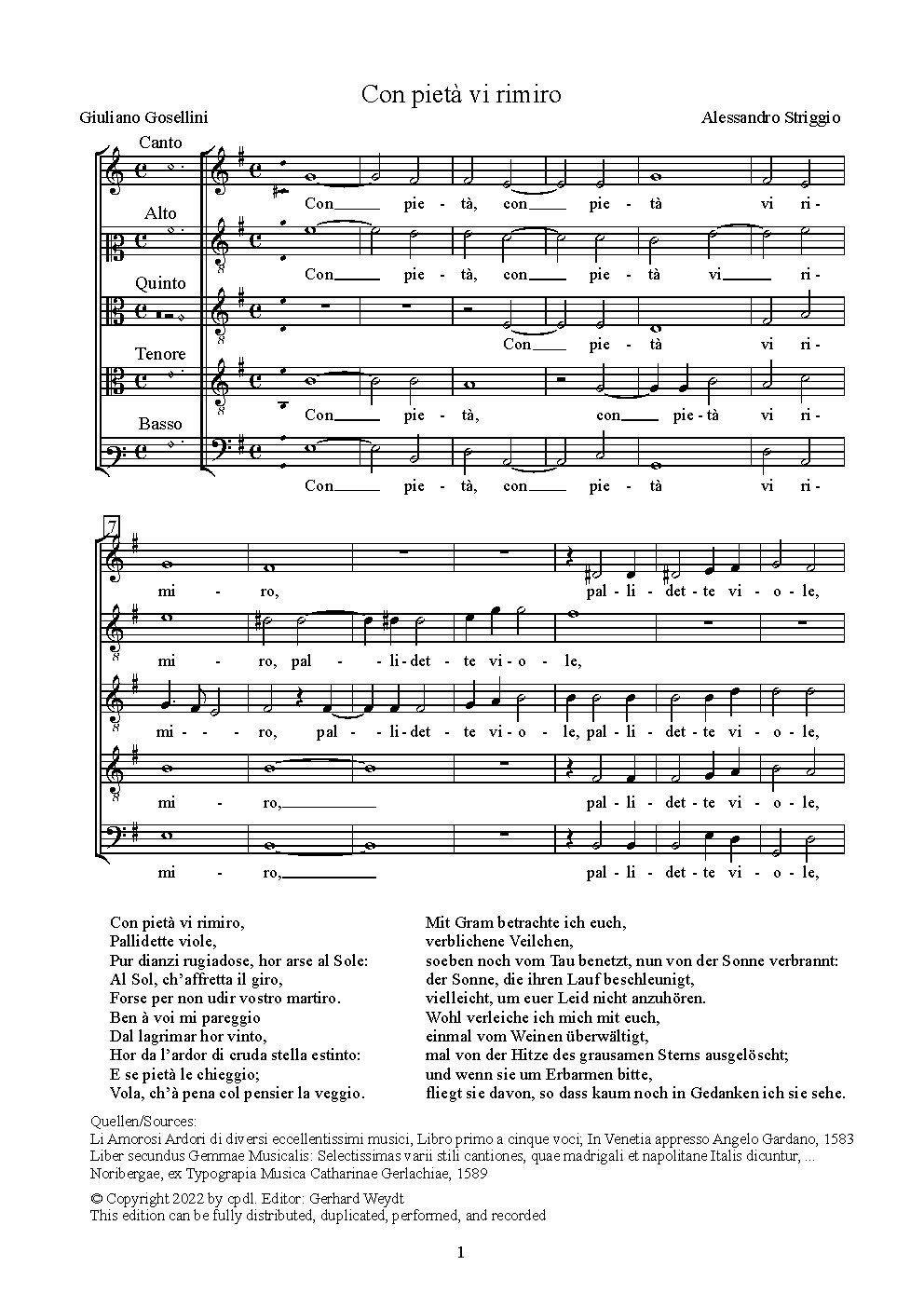 Con pietà vi rimiro - Choir Script PDF Thumbnail