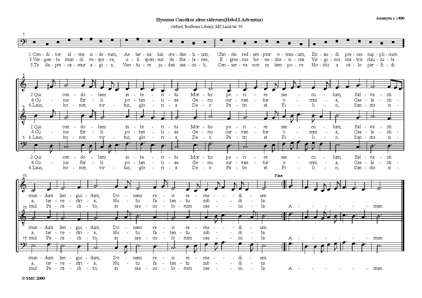 Conditor alme siderum (Hymnus)