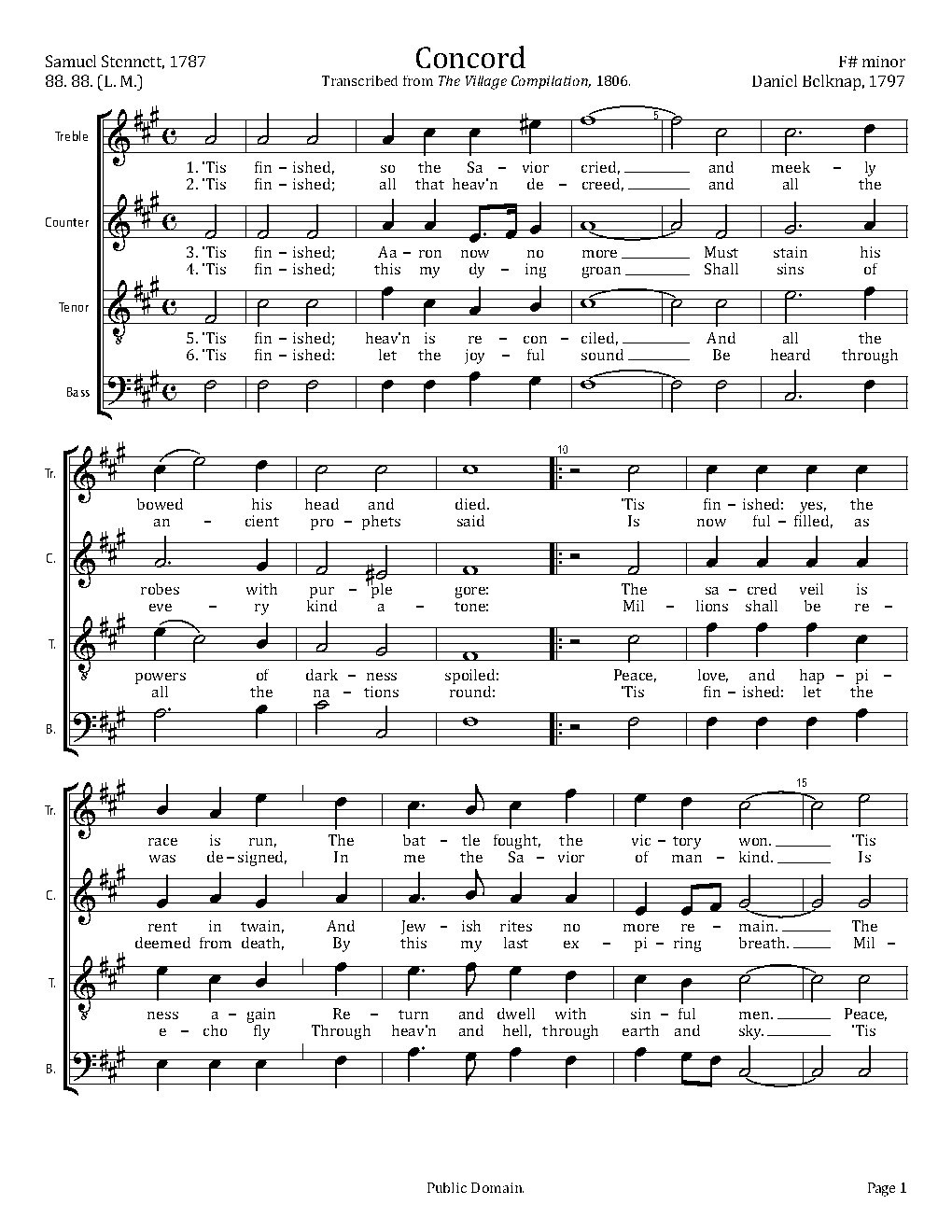 Concord - Choir Script PDF Thumbnail