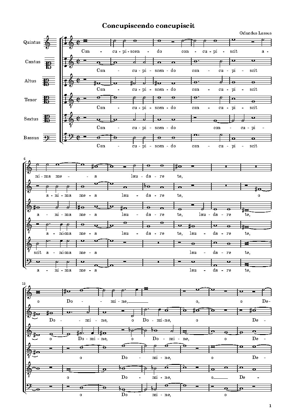Concupiscendo concupiscit - Choir Script PDF Thumbnail