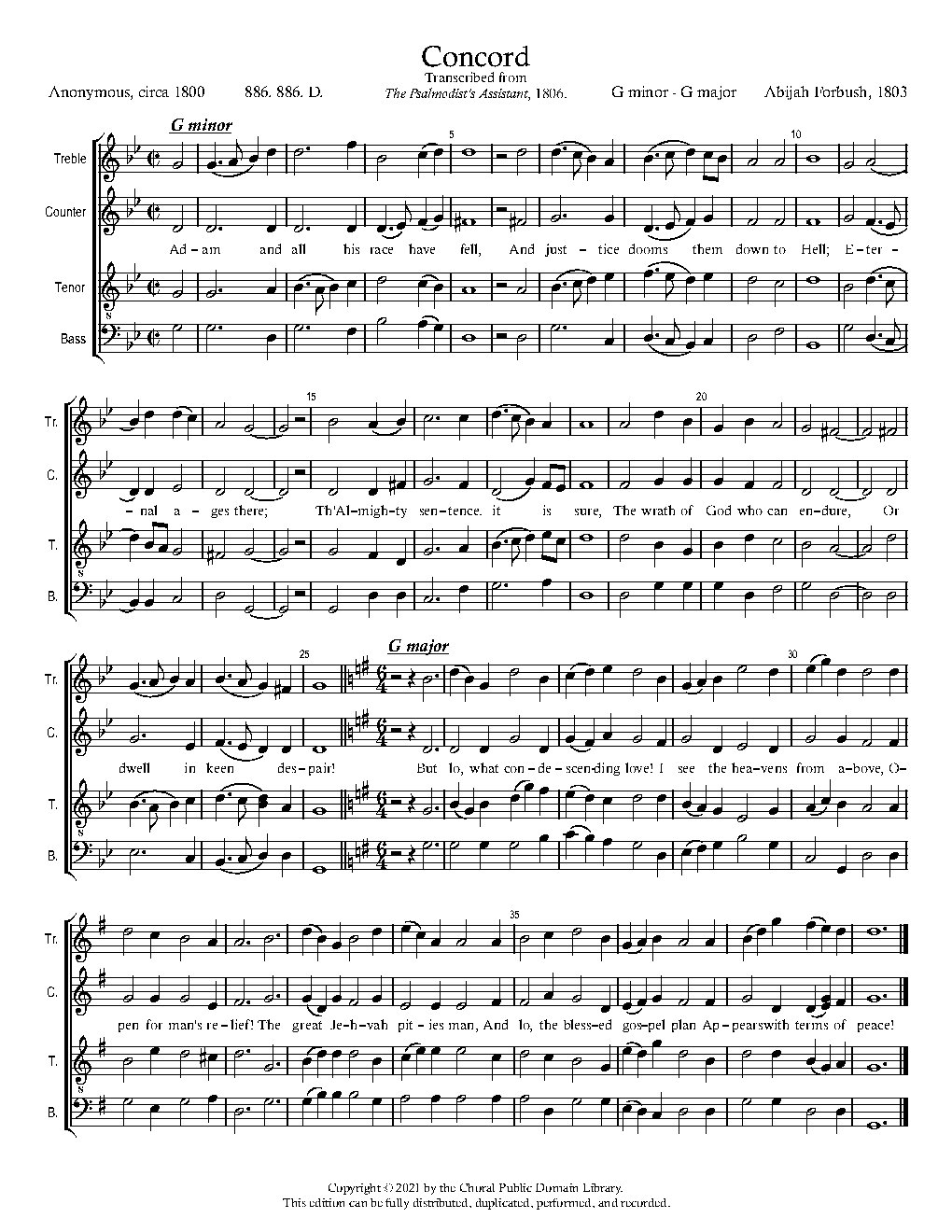 Concord - Choir Script PDF Thumbnail