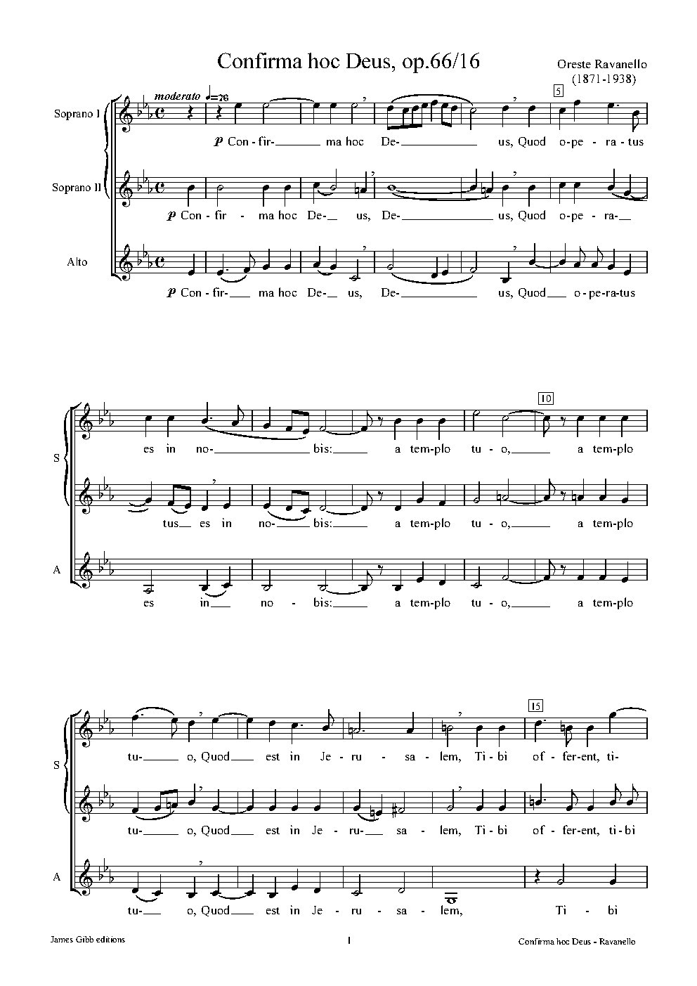 Confirma hoc Deus, op.66/16