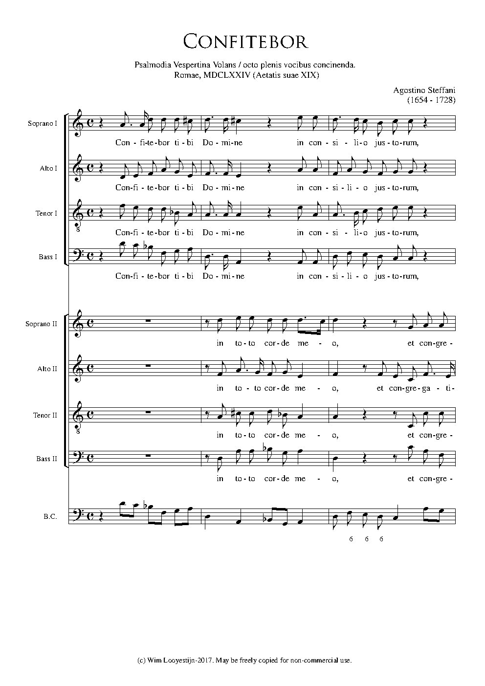 Confitebor - Choir Script PDF Thumbnail