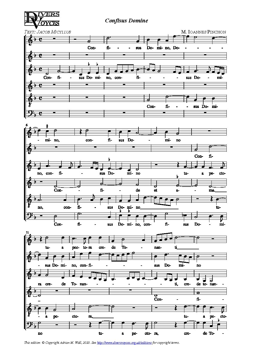 Confisus Domino - Choir Script PDF Thumbnail
