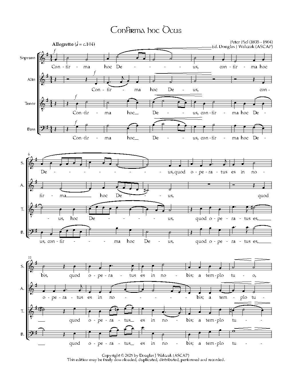 Confirma hoc Deus - Choir Script PDF Thumbnail