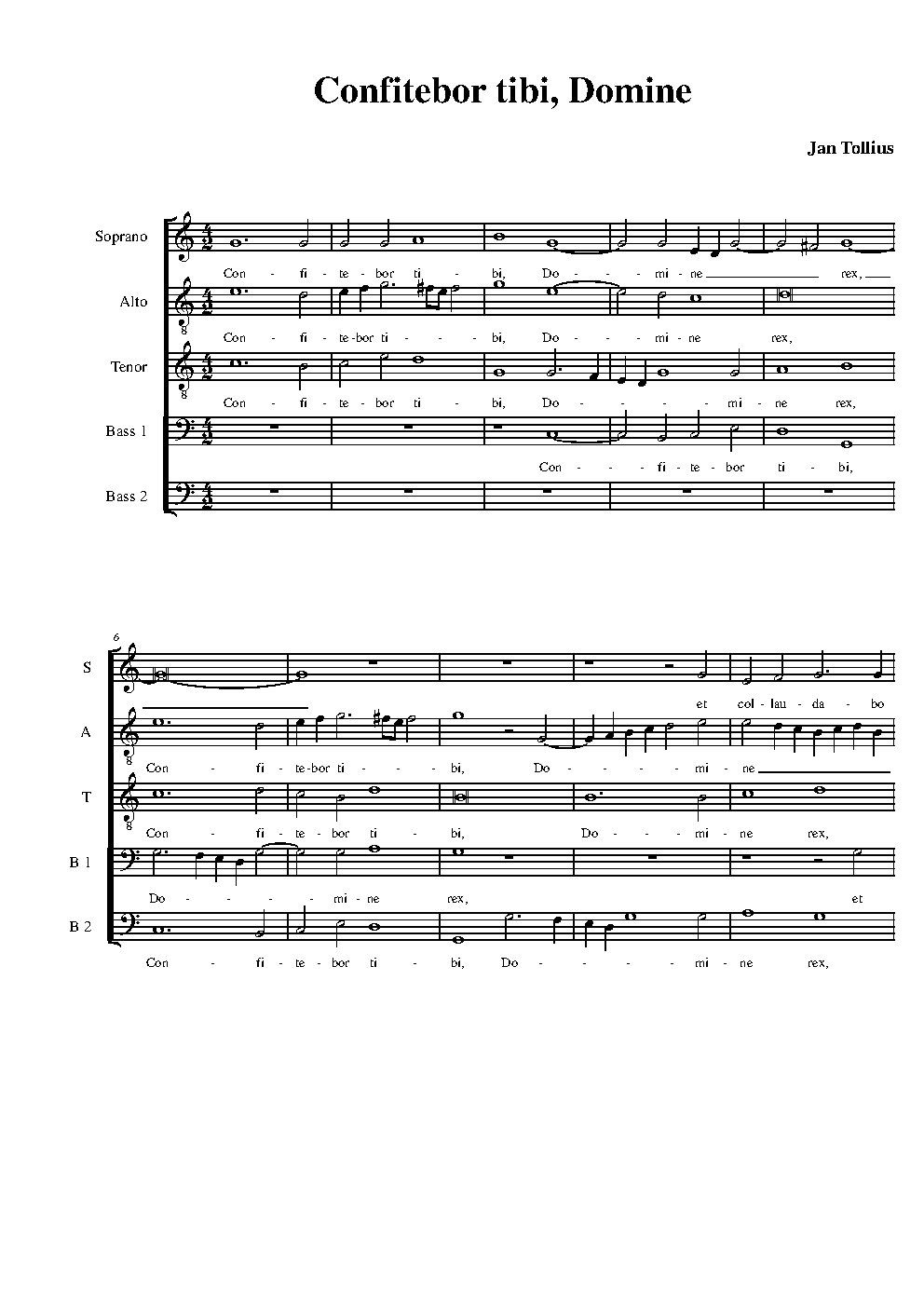 Confitebor tibi, Domine rex - Choir Script PDF Thumbnail