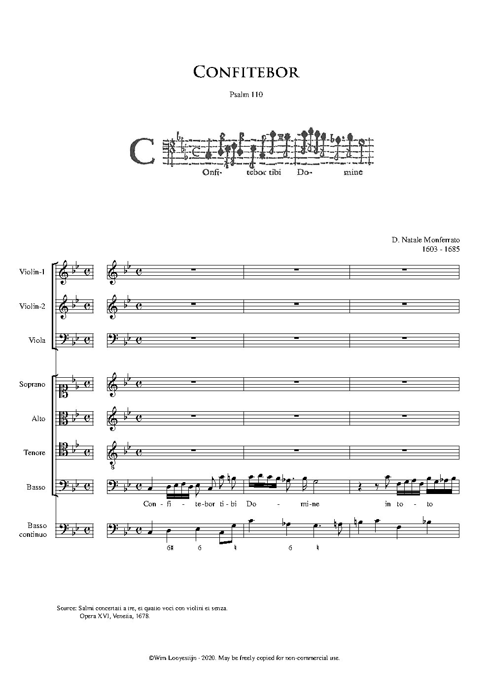 Confitebor - Choir Script PDF Thumbnail