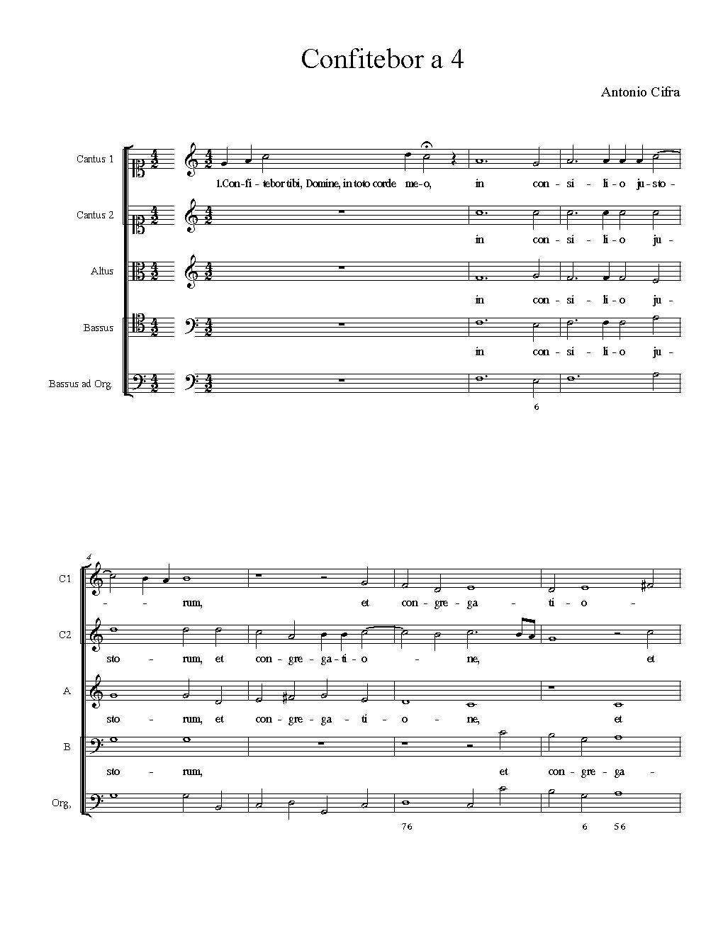 Confitebor a 4