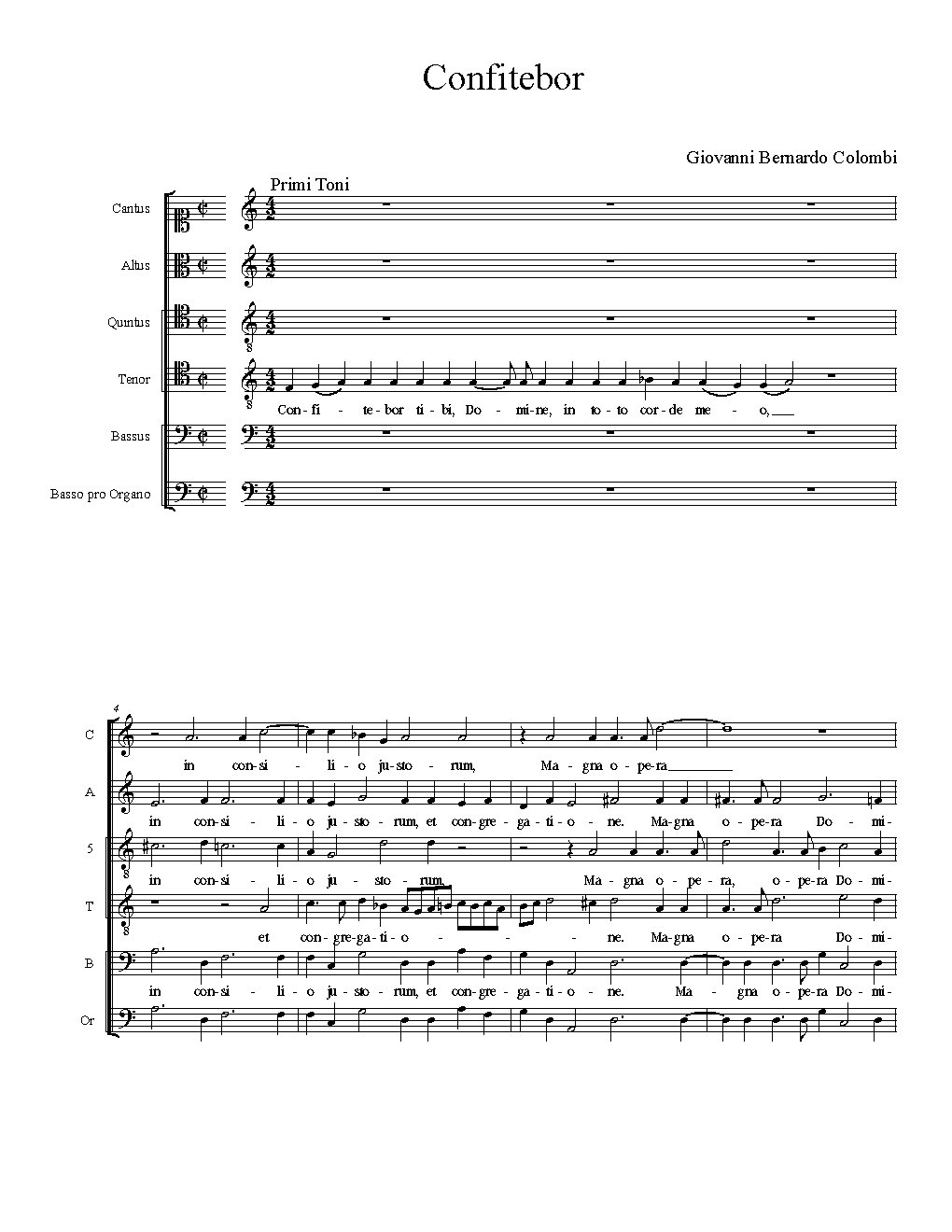 Confitebor - Choir Script PDF Thumbnail