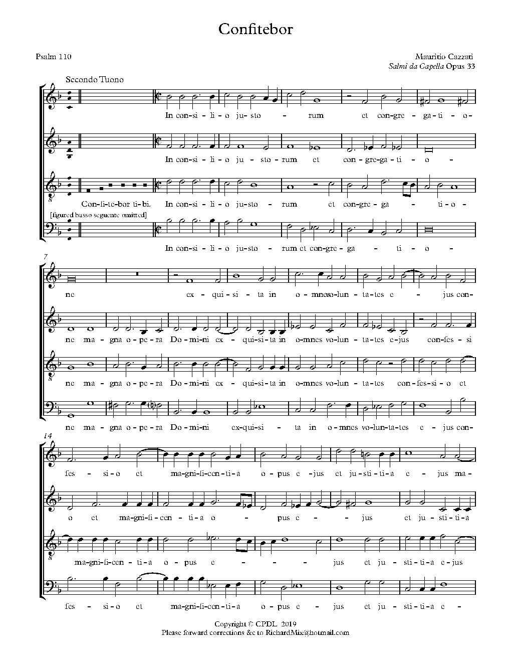 Confitebor Op. 33