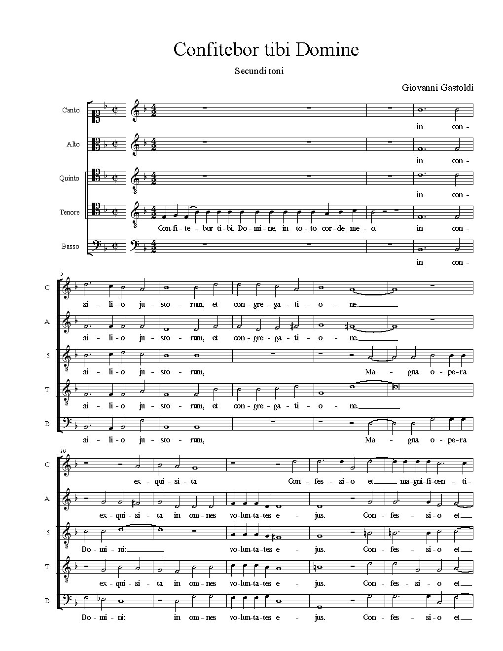 Confitebor tibi Domine