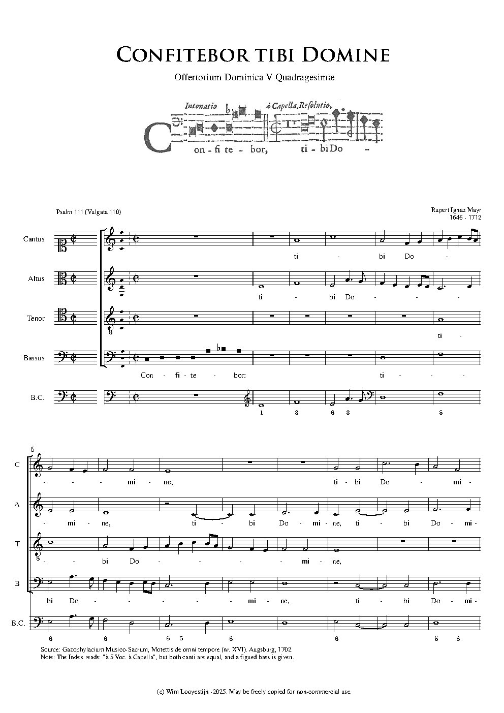 Confitebor tibi Domine