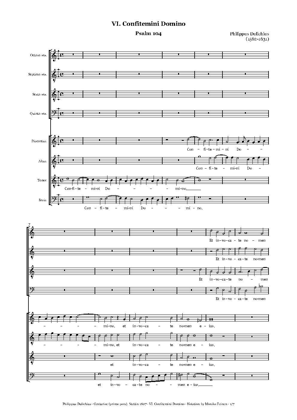 Confitemini Domino - Choir Script PDF Thumbnail