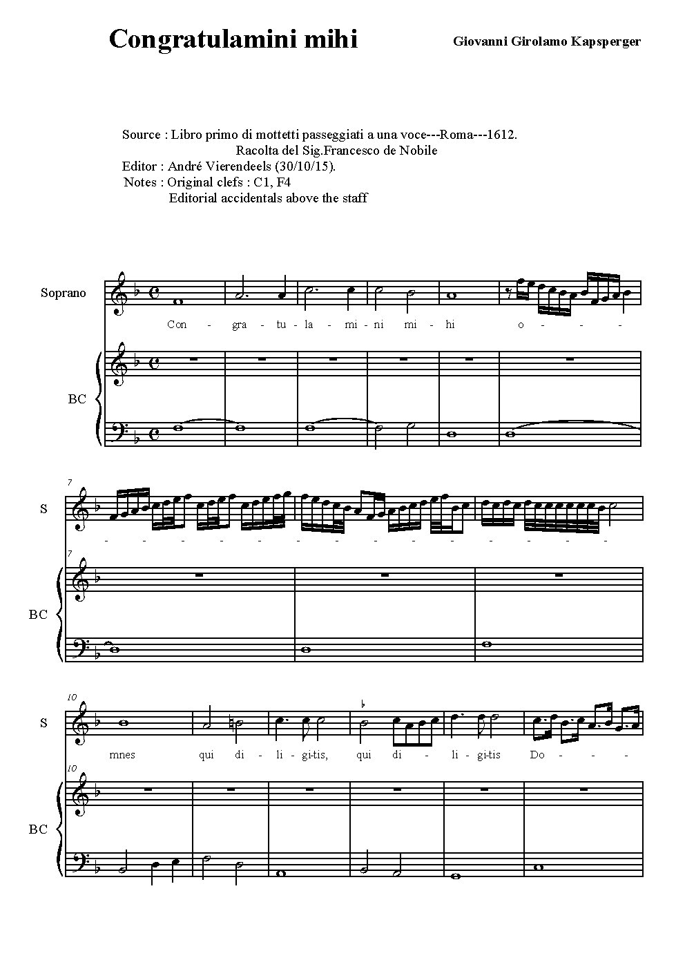 Congratulamini mihi - Choir Script PDF Thumbnail
