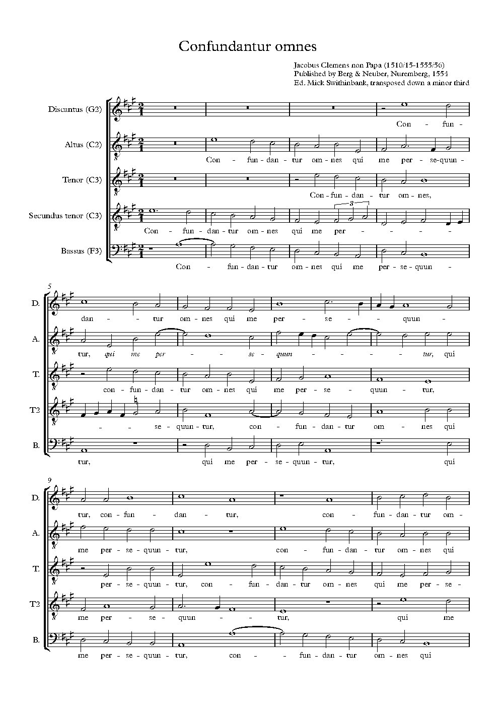 Confundantur omnes - Choir Script PDF Thumbnail