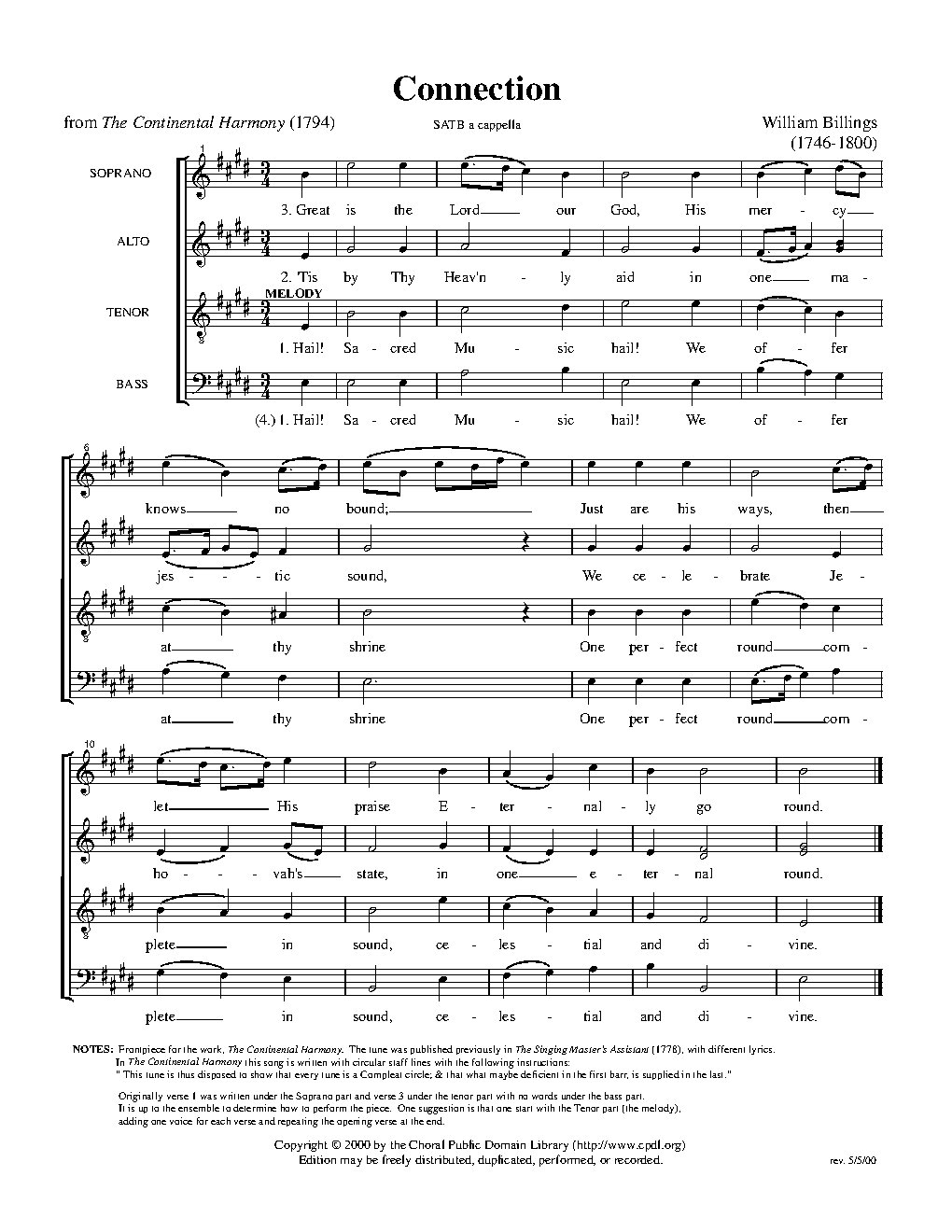 Connection - Choir Script PDF Thumbnail