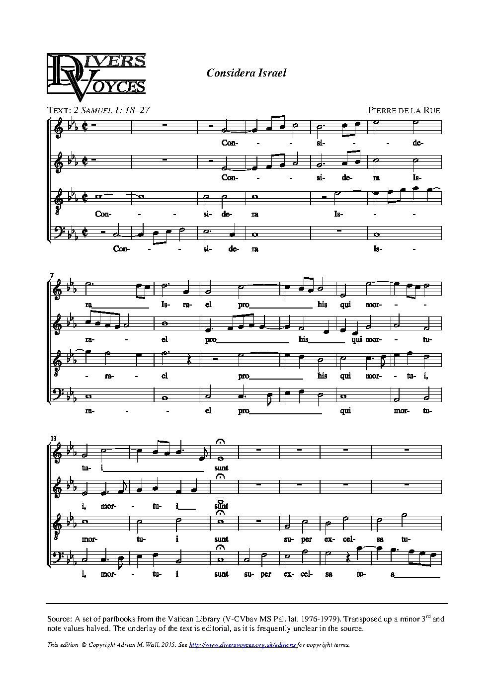 Considera Israel - Choir Script PDF Thumbnail