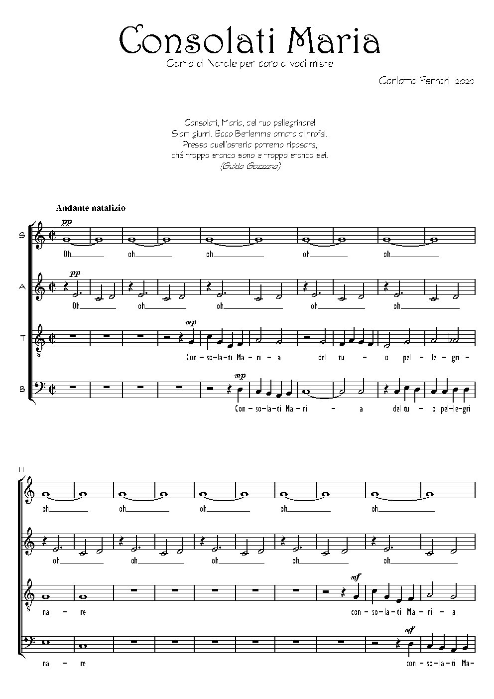 Consolati Maria - Choir Script PDF Thumbnail