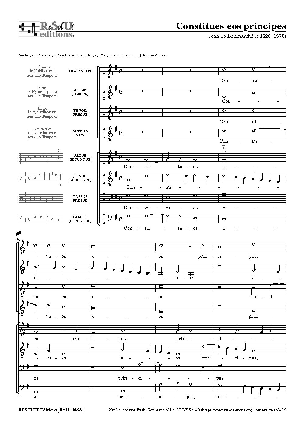 Constitues eos principes - Choir Script PDF Thumbnail