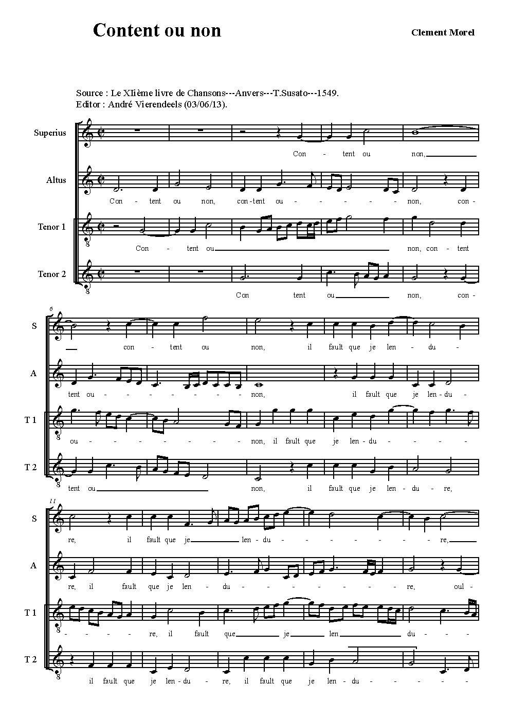 Content ou non - Choir Script PDF Thumbnail