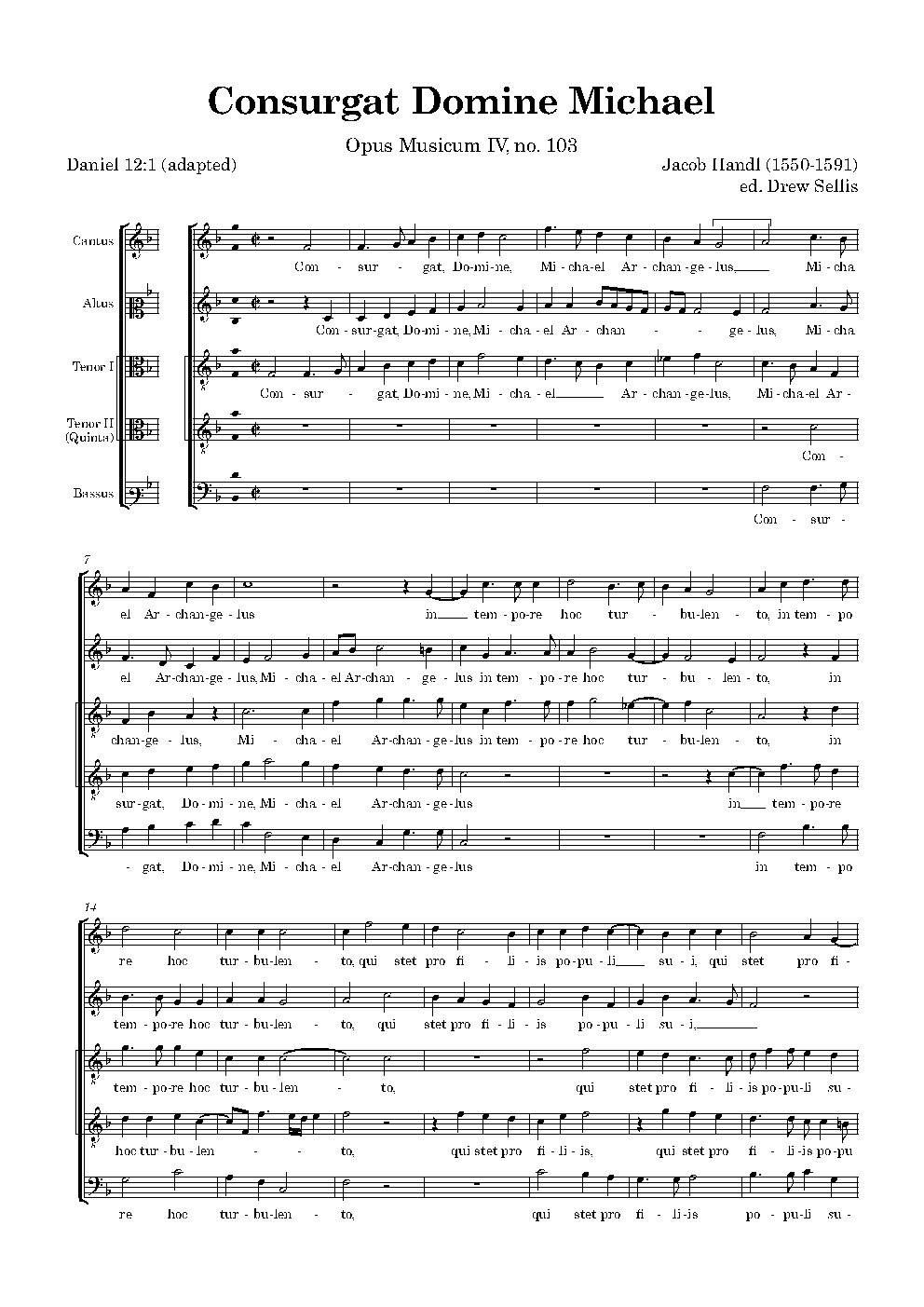 Consurgat Domine Michael - Choir Script PDF Thumbnail
